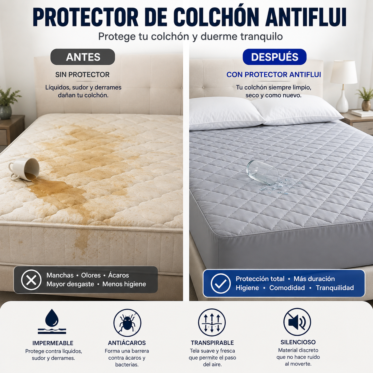 Protector de colch&oacute;n