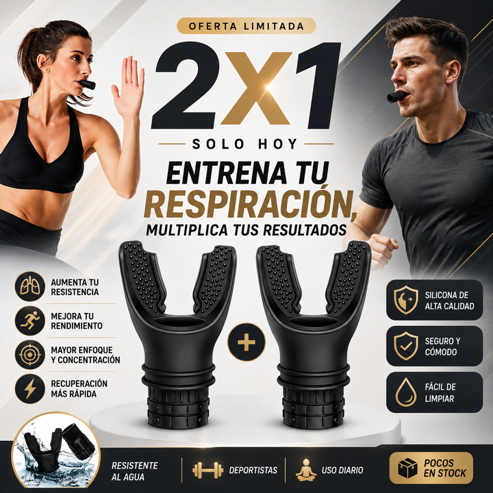 💨 BreatheMax™ | Entrenador Respiratorio Profesional. | 2X1 Solo por HOY