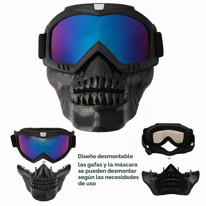 Máscara Táctica con Lentes Desmontables
