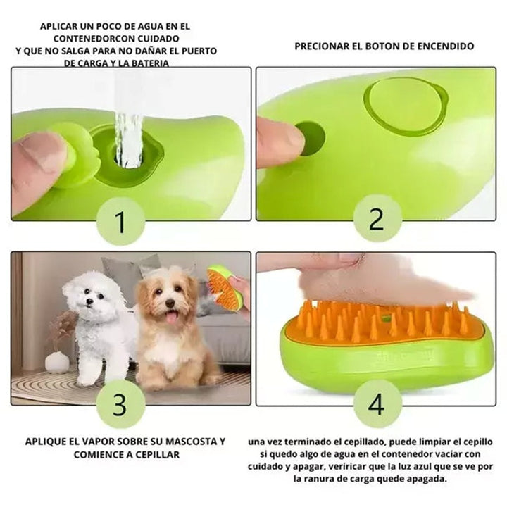 CEPILLO A VAPOR PARA MASCOTAS