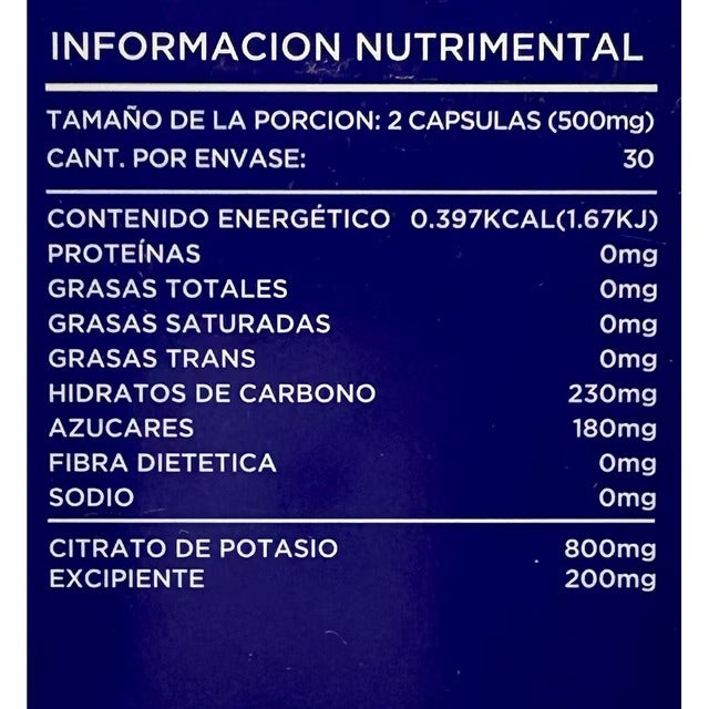 ⚡ Potassium Active™ | Citrato de Potasio en Cápsulas
