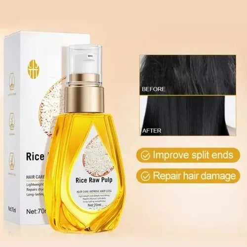 ✨ RiceGlow™ORIGINAL| Aceite Capilar de Pulpa de Arroz para Reparación y Brillo | 2X1 solo por HOY