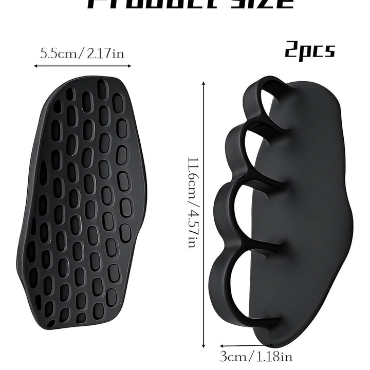 Agarre de Gimnasio de Goma sin Dedos – Guantes Protectores Ergonómicos para las Manos, Ideales para Levantamiento de Pesas, Dominadas, Entrenamiento en Gimnasio y Ejercicio, para Hombres y Mujeres (FINGAR GRIP)