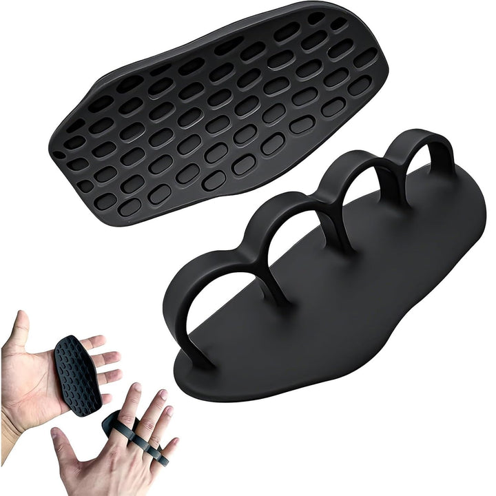 Agarre de Gimnasio de Goma sin Dedos – Guantes Protectores Ergonómicos para las Manos, Ideales para Levantamiento de Pesas, Dominadas, Entrenamiento en Gimnasio y Ejercicio, para Hombres y Mujeres (FINGAR GRIP)