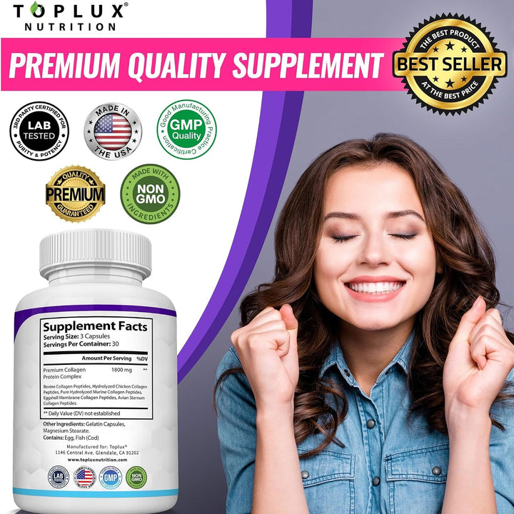 ✨ ColagenoCap™ | Complejo Premium con 5 Tipos de Colágeno Hidrolizado | 2X1 SOLO POR HOY 🔥
