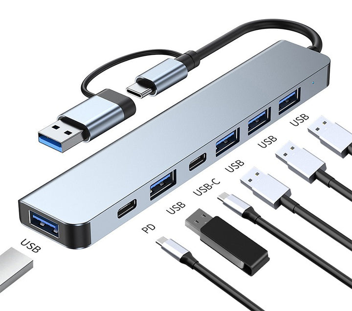 ⚡ ConnectPro™ | Hub USB-C 7 en 1 para Laptop, Tablet y Celular
